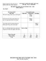 Đề kiểm tra học kì 2 giáo dục công dân 7 lẻ 