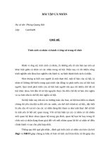 Báo cáotính cách cá nhân và hành vi ứng xử trong tổ chức