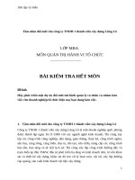 Tầm nhìn đổi mới cho công ty TNHH 1 thành viên xây dựng Lũng Lô