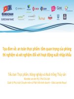 Tọa đàm về an toàn thực phẩm 