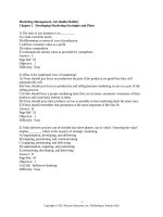 Marketing quốc tế  2  developing marketing strategies and plans 