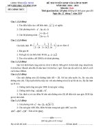 De thi vao THPT MÔN TOÁN TỈNH bac ninh 2014  2015 