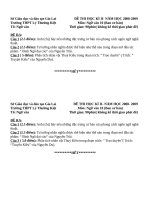 ĐỀ THI KI 2 ngữ văn 10