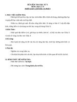 Đề kiểm tra học kì 1 địa lí 8 