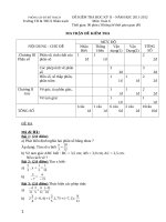 Đề kiểm tra học kì 2 môn toán lớp 6 