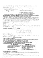 Đề cương ôn tập học kì 2 môn vật lý 9 