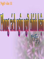 BÀI GIẢNG Phong cách ngôn ngữ chính luận