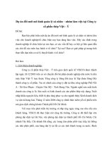 Dự án đổi mới mô hình quản lý cá nhân – nhóm làm việc tại công ty cổ phần thép việt – ý