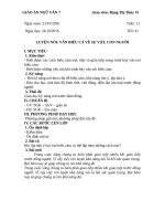 Luyện nói văn biểu cảm về sự vật, con người 