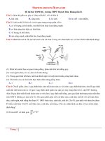 Bộ 108 đề thi thử môn sinh 2017  có đán án chi tiết