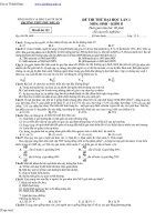 Đề thi thử ôn thi thpt qg năm 2018 môn sinh lần 1