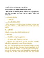 Thuyết minh về một phương pháp cách làm