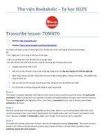 IELTS transcribe lesson TOMATO