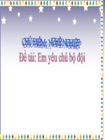 Bài giảng lớp Chồi chủ đề: Nghề nghiệp