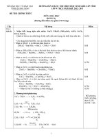 Đề và đáp án thi HSG Lớp 9 môn Hoá Nghệ An Bảng B 2012-2013