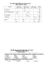 đề kiểm tra học kì 2 môn tiếng anh lớp 6 7 8 9  