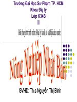 Bài thuyết trình môn: Địa lý kinh tế xã hội các nước - Nông Nghiệp Nhật Bản