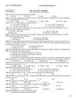 Đề cương sinh học 12 từ cơ bản dành cho học sinh mất gốc