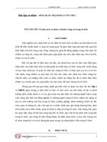 CHỦ đề về tính cách cá nhân và hành vi ứng xử trong tổ chức