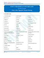 Unit 3 reading and vocabulary TLBG 