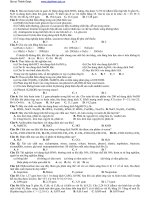 Tổng hợp kiến thức hoá hữu cơ lớp 12 ôn thi đại học