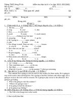 Đề KT anh 6 kì II 