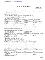 đề thi thử thpt quốc gia 2017 môn Hoá lần 4