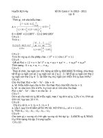 Đề thi HSG Toán CASIO lớp 8 cấp huyện