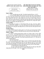 Đề và đáp án thi HSG Lớp 9 môn Hoá vòng 2 2012-2013