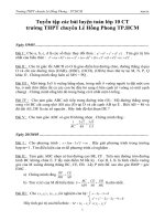 De luyen thi HSG THPT Lê hong phong 