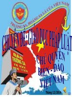 Chuyên Đề: Giáo Dục Pháp Luật Chủ Quyền Biển - Đảo Việt Nam
