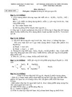 Đề và đáp án thi HSG Lớp 9 môn Hoá 2010-2011