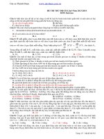 Đề thi thử ôn thi thpt qg năm 2018 môn sinh 23 (Mã 652)