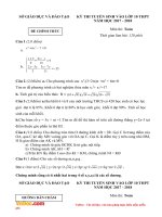 DE  DA THI VÀO THPT MÔN TOÁN TOAN VAO 10 2017 