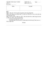 Đề kiểm tra lý 9 15 phút học kì 2 