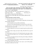 Bản tự nhận xét, đánh giá