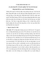 TIỂU LUẬN KINH tế CHÍNH TRỊ   cơ hội và THÁCH THỨC đặt RA đối với các DOANH NGHIỆP VIỆT NAM KHI THAM GIA HIỆP ĐỊNH đối tác XUYÊN THÁI BÌNH DƯƠNG TPP