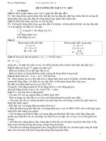 Đề cương ôn tập học kì 1 môn vật lí 9, tổng hợp lí thuyết 