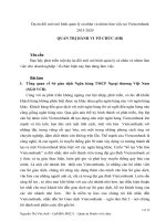 Dự án đổi mới mô hình quản lý cá nhân và nhóm làm việc tại vietcombank 2015 2020