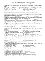 Đề thi số 6 môn tin học văn phòng của công chức thuế , hải quan, kho bạc...