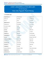 unit 1 reading and vocabulary TLBG