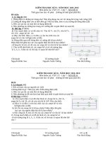 ĐỀ KIỂM TRA học kì II LY 7 2011 2012 