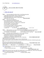 Chuyên đề ôn thi thpt quốc gia môn Hoá