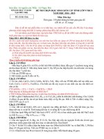 Đề và đáp án HSG Hoá 9 Phú Thọ 20122013