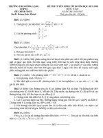 de Thi thu vào 10 THPT co dap an 