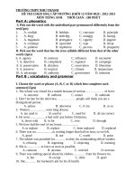 đề thi học sinh giỏi tiếng anh lớp 12