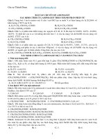 các dạng bài tập aminoaxit  ôn thi thpt quốc gia môn Hoá