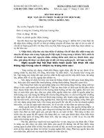 Bài thu hoạch học tập Nghị quyết TW 4 khóa XII năm 2017.