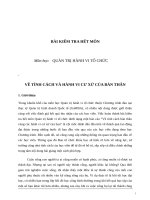 Trắc nghệm về tính cách cá nhân và điều chỉnh bản thân