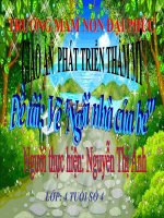 Bài giảng lớp chồi chủ đề Ngôi nhà thân yêu của bé